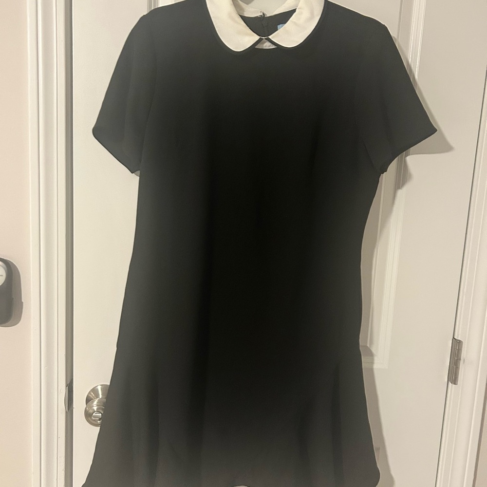 CeCe Black Dress with White Collar
